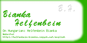 bianka helfenbein business card